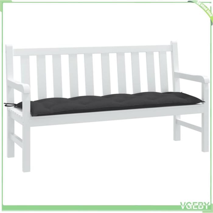 Coussin de banc - FAFЕISY - 4002552 - Anthracite mélangé - 150x50x7 cm - Tissu résistant UV