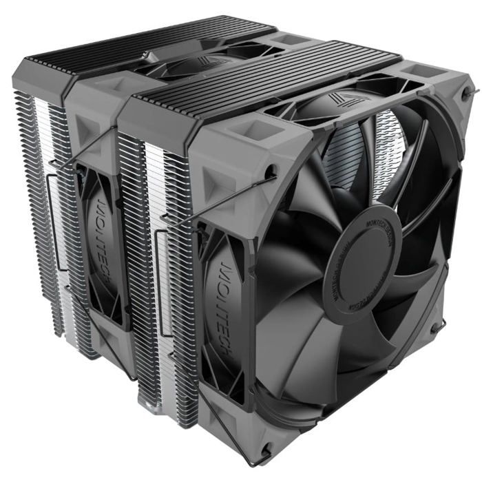Refroidisseur de processeur noir - MONTECH - NX600 - Ventilateur 120 mm - 800–2000 tr/min - 34 17 dB