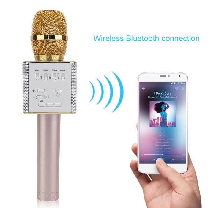 Microphone portable sans fil bluetooth, karaoké, m... - Grandado