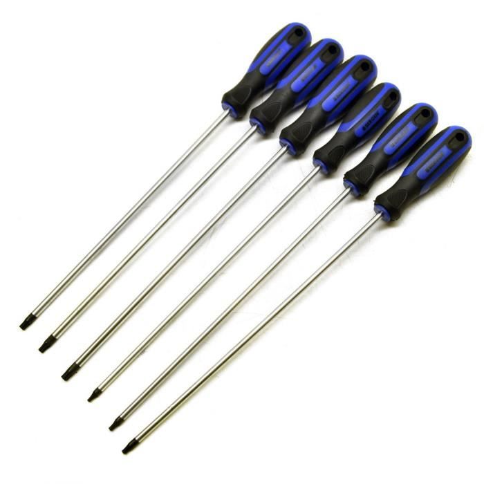 Tournevis Torx de très grands longueur totale 250mm T10 T30 BERGEN À413