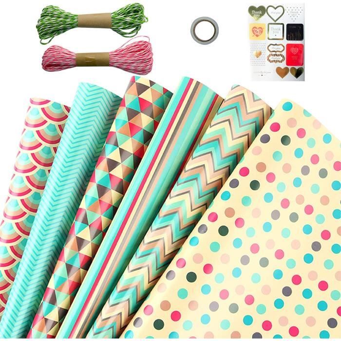 Papier Cadeau Rouleaurouleau Papier Cadeau Enfantrouleau Papier Cadeaupapier Cadeau 6pcs Colorespapier Cadeau Anniversaire Et 129 Cdiscount Beaux Arts Et Loisirs Creatifs