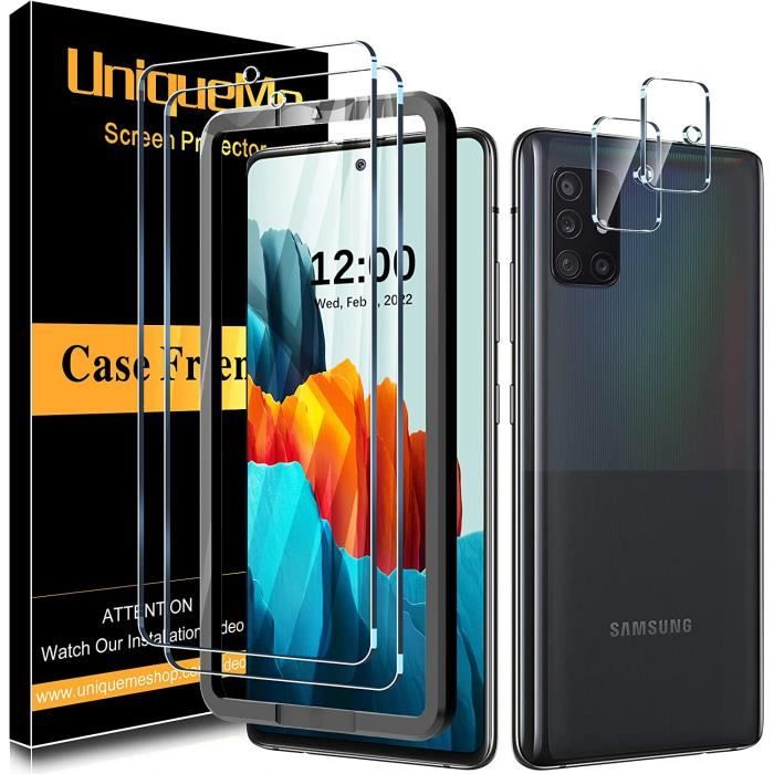 4 Pièces] Compatible avec Samsung Galaxy A51 4G-5G [2 Pièces] Verre Trempé  et [2 Pièces] Caméra Arrière Protecteur Compatible A13 - Cdiscount  Téléphonie