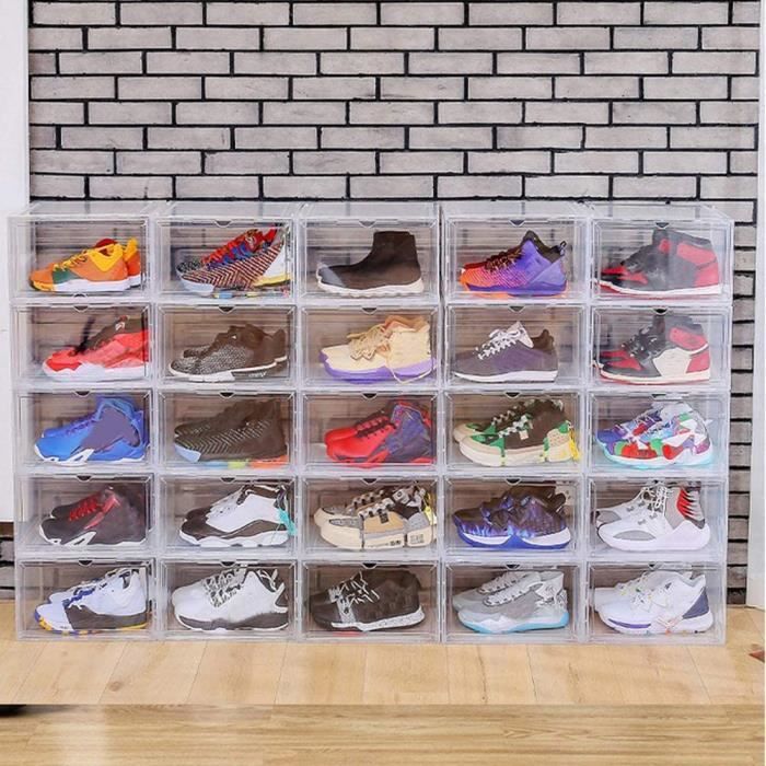 4x boites de rangement aimantée pour sneakers ou chaussures