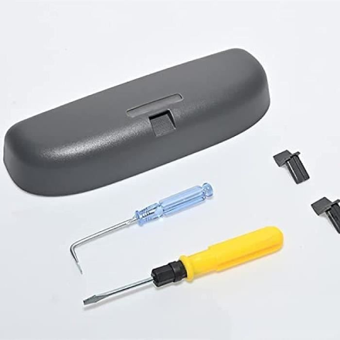 GAFENO Porte Lunettes Pare Soleil Voiture Pour Skoda Kamiq 2018-2021, Support Étuis à Lunettes Soleil Organiseur BoîTe Protection Multifonction Arrimage Et Rangement Intérieurs Accessoires Auto