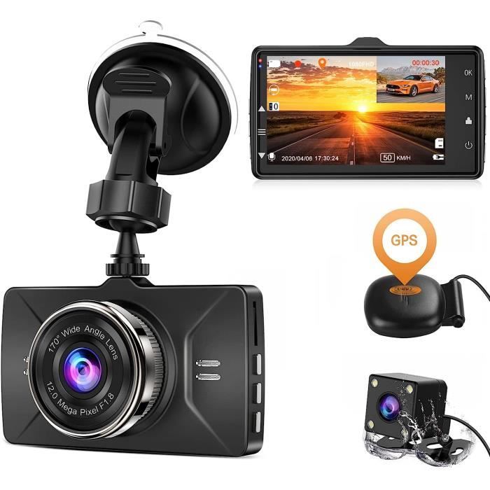 Caméra de Voiture, 3 Full HD LCD 1080P Double DashCam 170° IPS + Caméra  Voiture Embarquée Enregistreur de Conduite - Cdiscount Auto