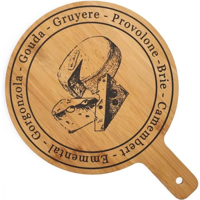 Plateau à Fromage Tournant Recalma 4 Niveaux Bambou + Couteaux – L’Indispensable Pour Planche Apéro Chic !