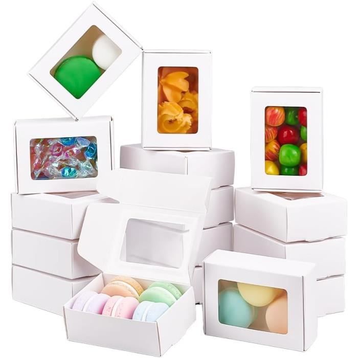 50 Boîtes Cadeau Kraft Cœur - Petites Boîtes à Chocolats Ou Dragées Pour Mariage Et Fêtes