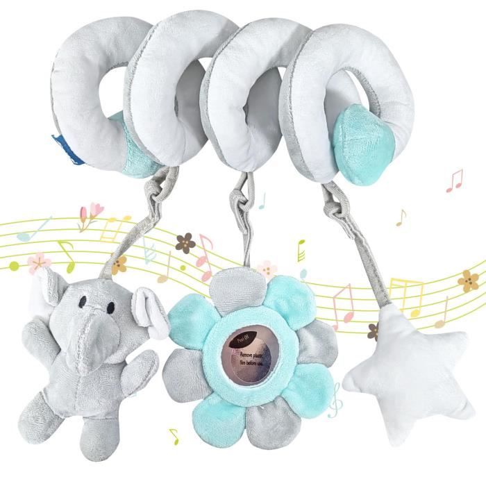 Jouet de Poussette de lit en Spirale pour bébé - Marque - Modèle - Bleu - Grise - 0 mois - Naissance