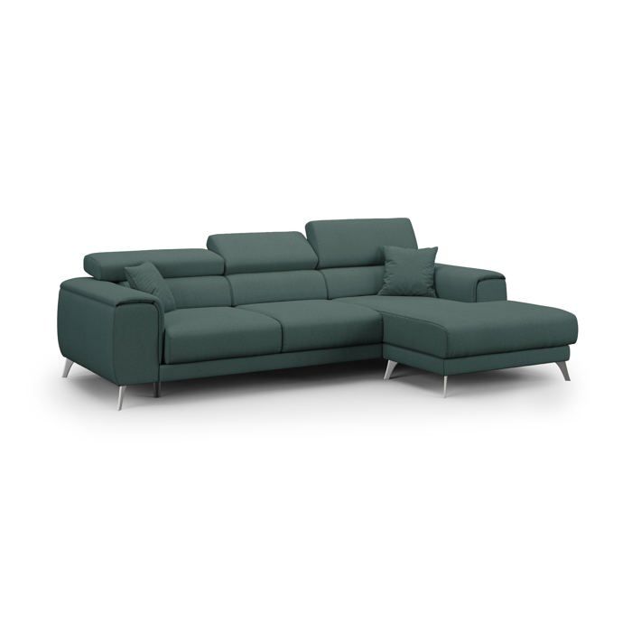 Fusion Canapé dangle avec assises amovibles en tissu doux antitache T05 260 cm Droit vert Fusion Canapé dangle avec assises amovibles en tissu doux antitache T05 260 cm Droit vert