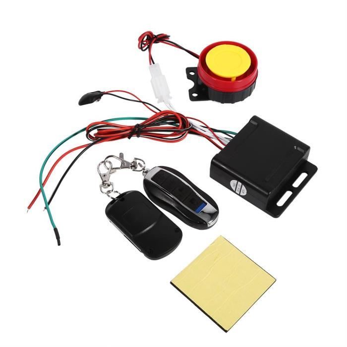 12V Système d'alarme de sécurité antivol de moto avec télécommande -  Cdiscount Auto