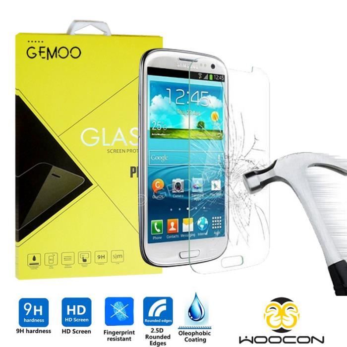 Samsung galaxy s4 mini Verre Trempé Protecteur d'écran Protection Résistant  aux éraflures Glass Screen Protector Vitre Tempered - Cdiscount Téléphonie