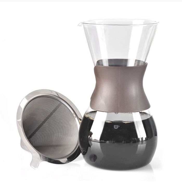 Carafe De Remplacement Universelle Pour Cafetière - 1,2 QT - Bec Verseur Anti-fuites Et Poignée Noire Confortable - 4
