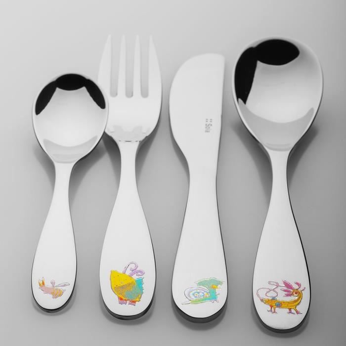 Coffret 4 Couverts Pour Enfants Fruitopia En Inox Cdiscount Sport
