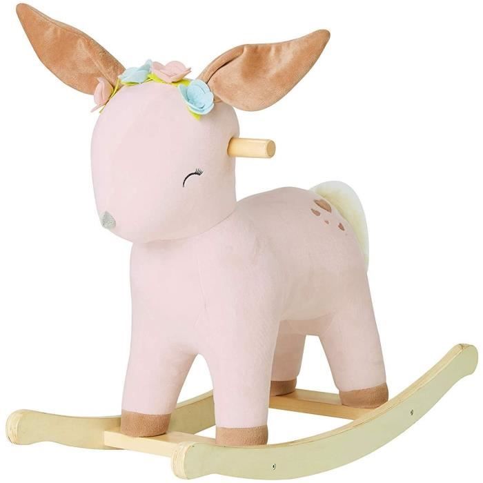 Nouvelle Bascule Enfant Biche Faon A Bascule Pour Enfant De 1 3 Ans Cheval Bascule Cheval Bascule Bois Animaux A Bascule Cdiscount Jeux Jouets