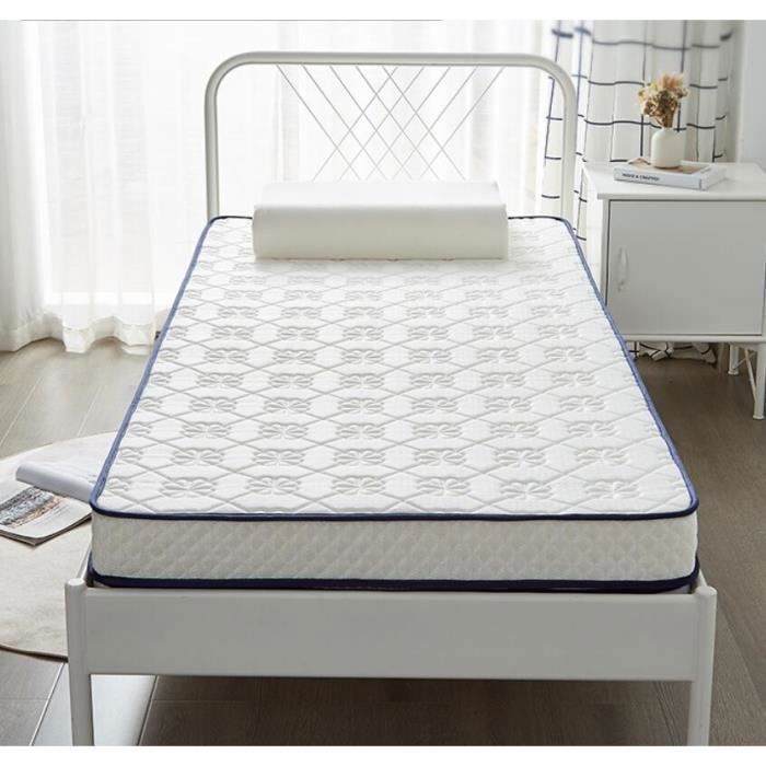 Matelas 90x190 cm mémoire de forme et ressorts ensachés - épaisseur 18cm- 8 zones de confort mousse mémoire adaptative