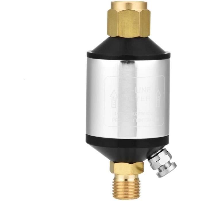 Filtre Séparateur Eau-huile Pour Compresseur - Avec 3 Filtres En Coton, Connexion Cuivre