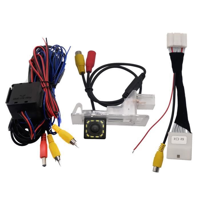 Caméra de recul,caméra de recul dynamique HD pour Renault Captur, avec écran d