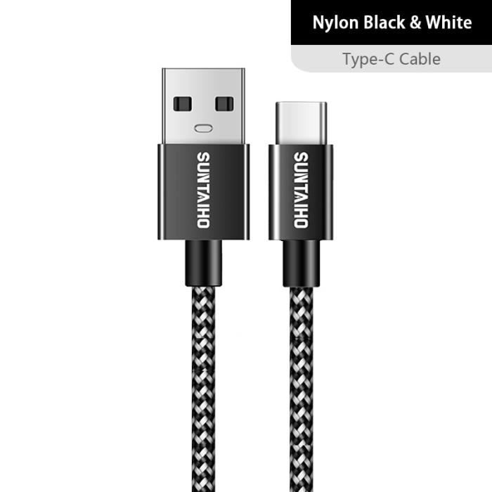 Câble USB Type-C - Non spécifié - 3m - Recharge rapide 3A - Compatible ...