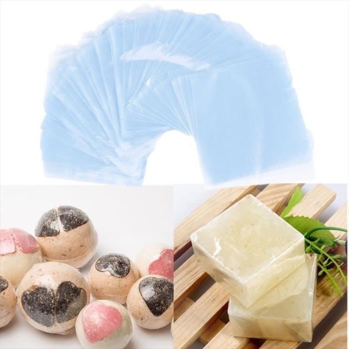 200 Sacs Thermorétractables Transparents 10x15cm - PVC Pour Savons, Bombes De Bain Et DIY