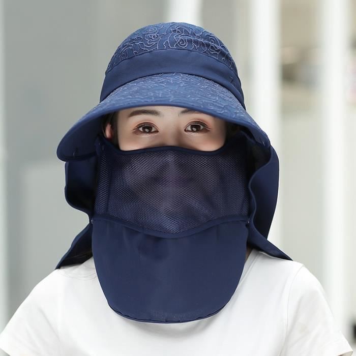 Chapeau de protection solaire d'été pour homme, couvre-cou