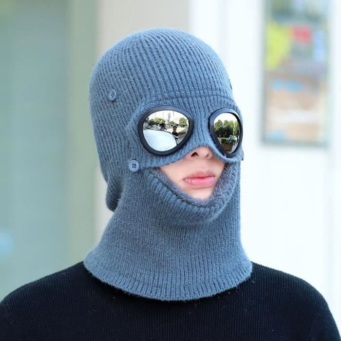 Bonnet d'hiver - Hommes - Femmes - Adultes - Chapeau - Masque de