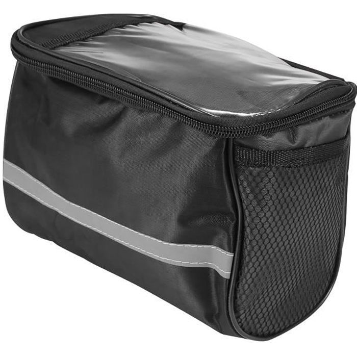 Sac Isotherme Guidon Vélo Imperméable - Rangement Avec Isolation Et Bandoulière (Noir/Gris)