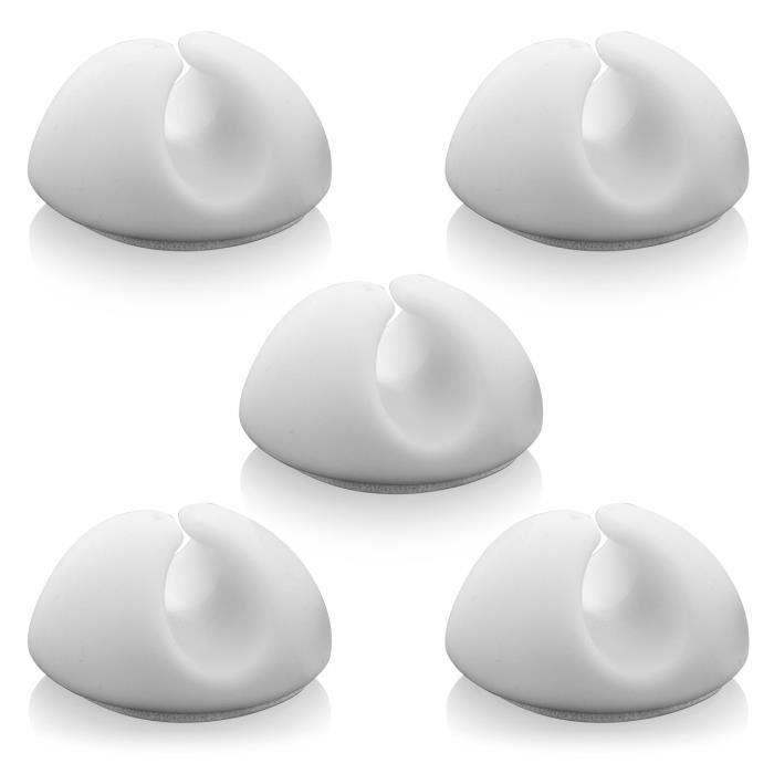 600 Pièces Clips Câble Avec Clou Rond Cavalier 4m/5/6/7/8/10