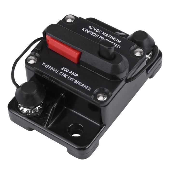 Disjoncteur Voiture 12-48V DC - Réinitialisation Manuelle, Étanche IP67, 30-300A (Option 300A)