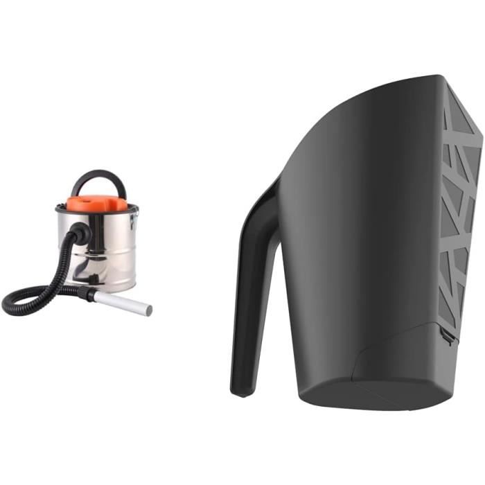 Bikain Aspirateur Cendres 1200W 20L INOX + 40 Cubes Allume-Feu Harris Végétal