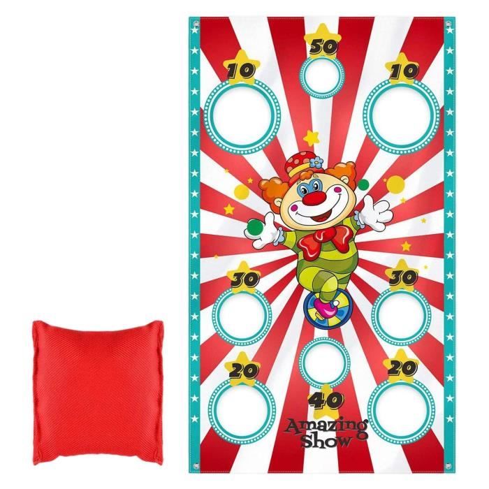 Bean Bag Toss Games Circus clown Toss Game Set Funny Throwing Game Toy