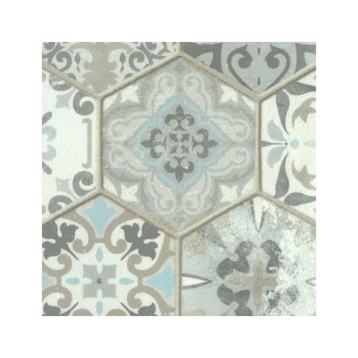 Sol Vinyle Imitation Carrelage Hexagonal