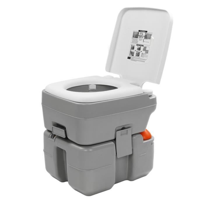Siège Toilette Portable D'urgence Pour Seau De 5 Gallons - Camping, Extérieur, PP, Neuf