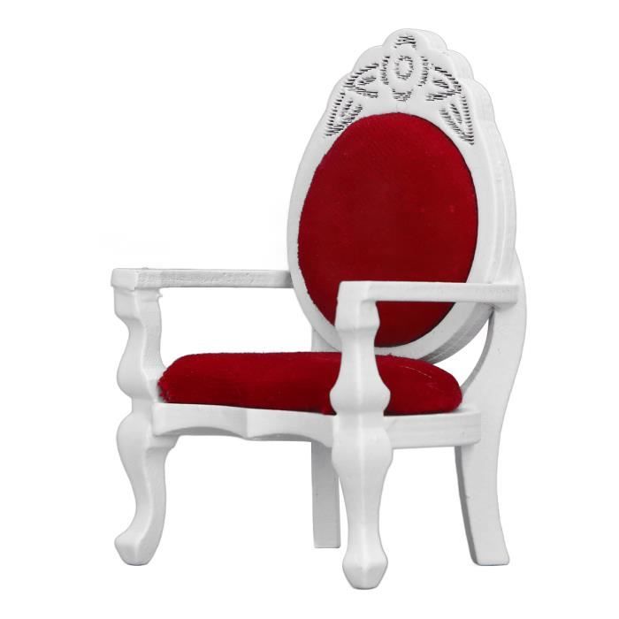 ABOOFAN Chaise Miniature 1/12 – Canapé Et Fauteuil En Bois Pour Maison De Poupée, Décoration Micro-paysage, Accessoire Photo OB11