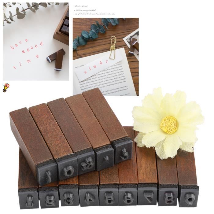 Kit 16 Tampons En Bois Vintage - Motifs Papillon & Galaxie Pour DIY, Scrapbooking Et Journal Créatif