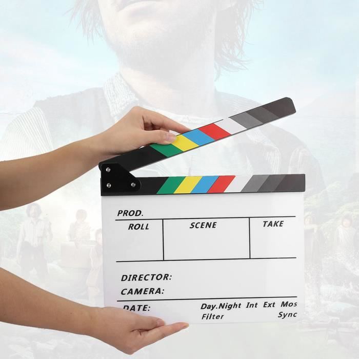 Meilleur Clap Professionnel Fulenyi Cinéma, Acrylique Film Clapper Avec Kit Gratuit, Clap RéAlisateur Professionnel Et Marqueur, Cinema Decoration, Film Coupe Prop Pour Clapperboard Film Vidéo Meilleur Clap Professionnel Fulenyi Cinéma, Acrylique Film Clapper Avec Kit Gratuit, Clap RéAlisateur Professionnel Et Marqueur, Cinema Decoration, Film Coupe Prop Pour Clapperboard Film Vidéo