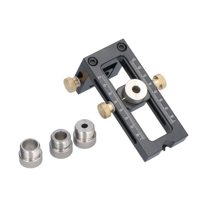 Perforateur Réglable 4 Trous - Pour Reliure, Compatible A4/A5/A6/B5, Métal Noir