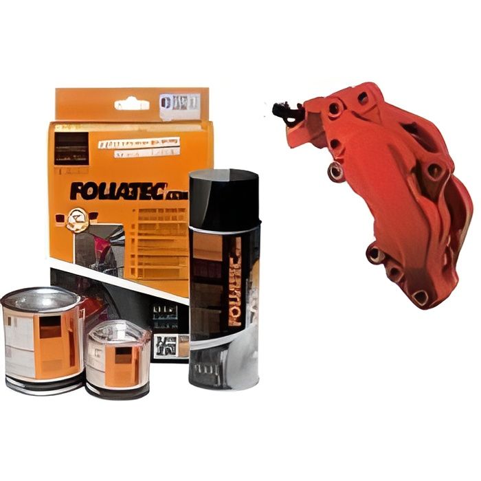 Kit peinture étriers de freins Foliatec ROUGE MAT