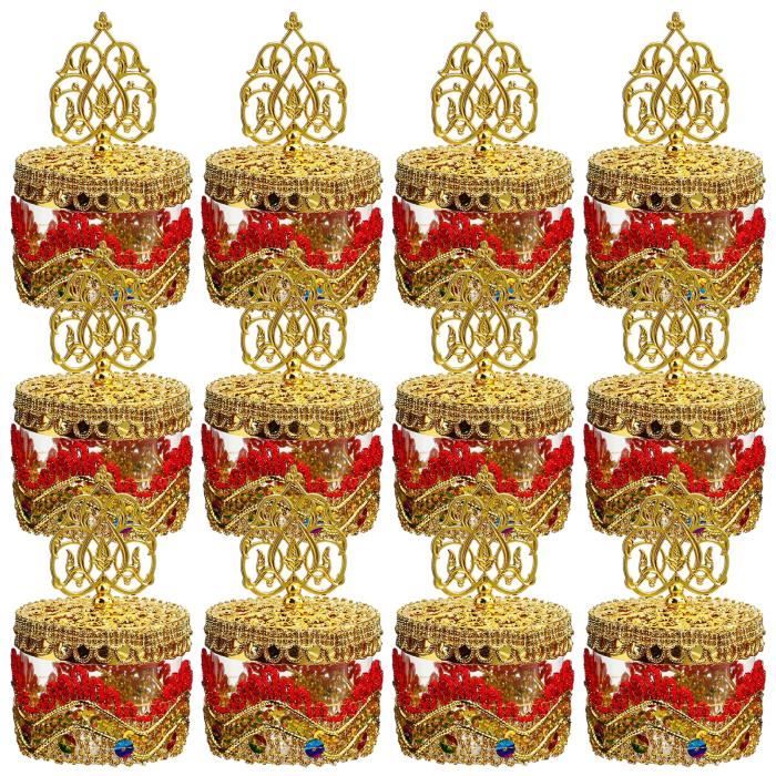 Lot De 12 Mini Paniers En Osier - Pour Mariage, Bonbons, Décoration - Panier Miniature En Bois Tissé - 9
