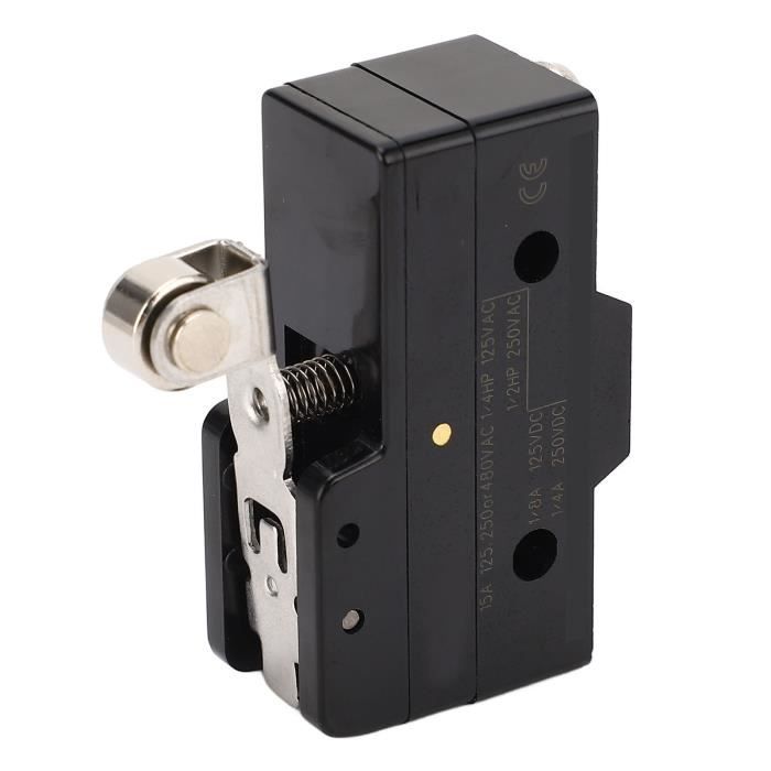 DEWIN Interrupteur De Fin De Course TZ-8104 à Réinitialisation Automatique – Bras Rotatif Avec Galet, 6A 250V, Robuste Et Étanche IP65
