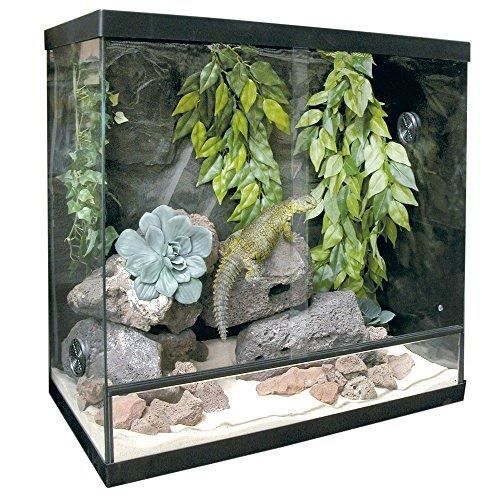 Comparer les prix de ICA Kit terrarium Repti-Selva verre KRS75 - pour reptiles (noir)