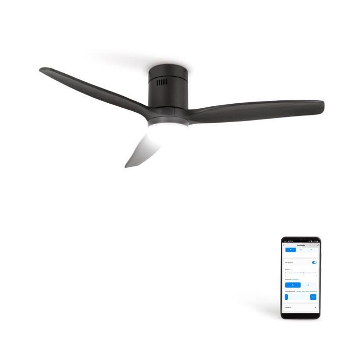 Ventilateur de plafond - Create - Avec lumière - Silencieux - Fonction été/hiver - Wi-Fi - Create