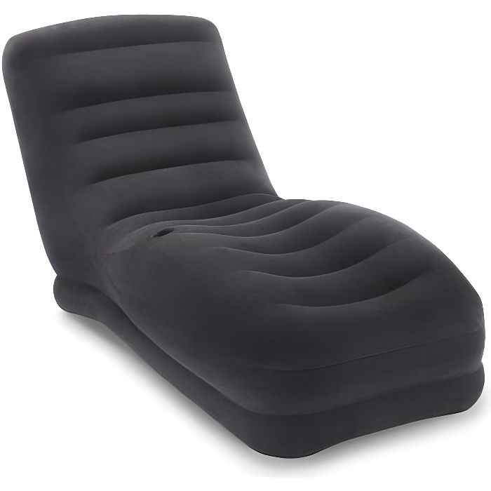 fauteuil gonflable black lounge - intex