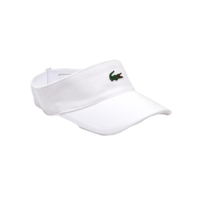 Casquette Lacoste Visi re de tennis LACOSTE blanche RK3592