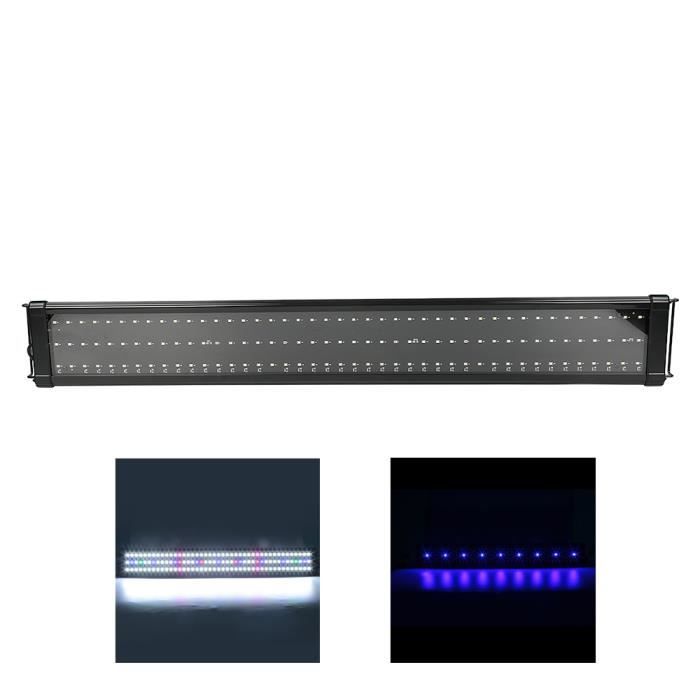 Meilleurs prix pour Lampe LED pour aquarium MENGDA - Éclairage Aquarium - Led Fish Tank Lighting Lumière - Noir - 90 cm à 110 cm