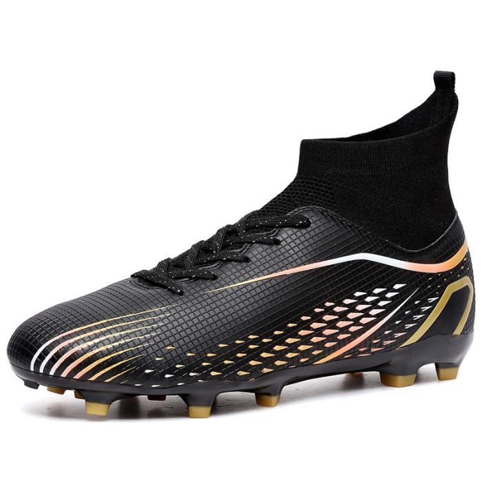 Chaussures De Football VTASQ Enfant - Crampons Antidérapants, Cuir Synthétique