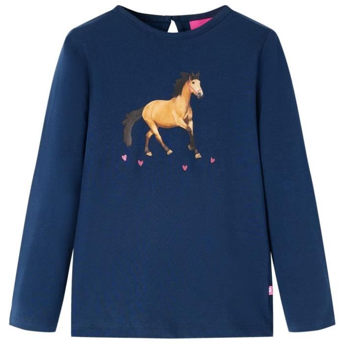 T-shirt Manches Longues MAYORAL Bleu Marine - Taille 5 Ans (4-5 Ans) - 100% Coton - Neuf Avec étiquettes