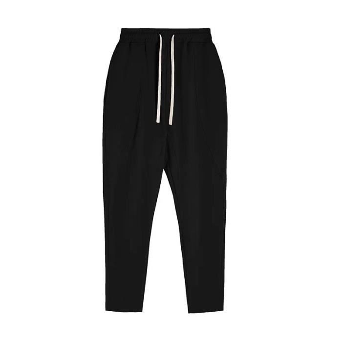 Pantalon Homme Séchage Rapide Coupe Droite - Sport Décontracté, Polyester, Noir Taille L, Pour Outdoor, Quotidien - 3
