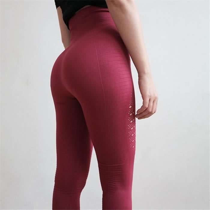 Legging Anticellulite 3D Femme - Taille Haute Compression - Effet Sculptant Fesses/cuisses - Pour Yoga, Sport