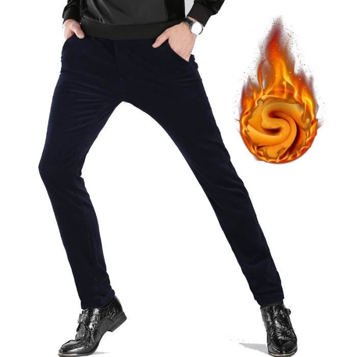 Pantalon De Jogging Homme PINSPARK - Doublure Polaire, Taille élastique, Chaud Pour L'hiver