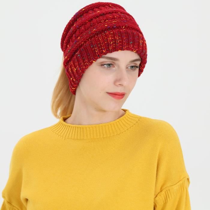 Ensemble Bonnet-Gants-Écharpe Enfant Hiver - Tricoté Avec Intérieur Polaire - Taille Unique 3-10 Ans